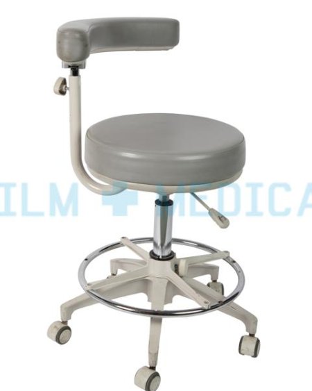 Grey Swivel Stool 
